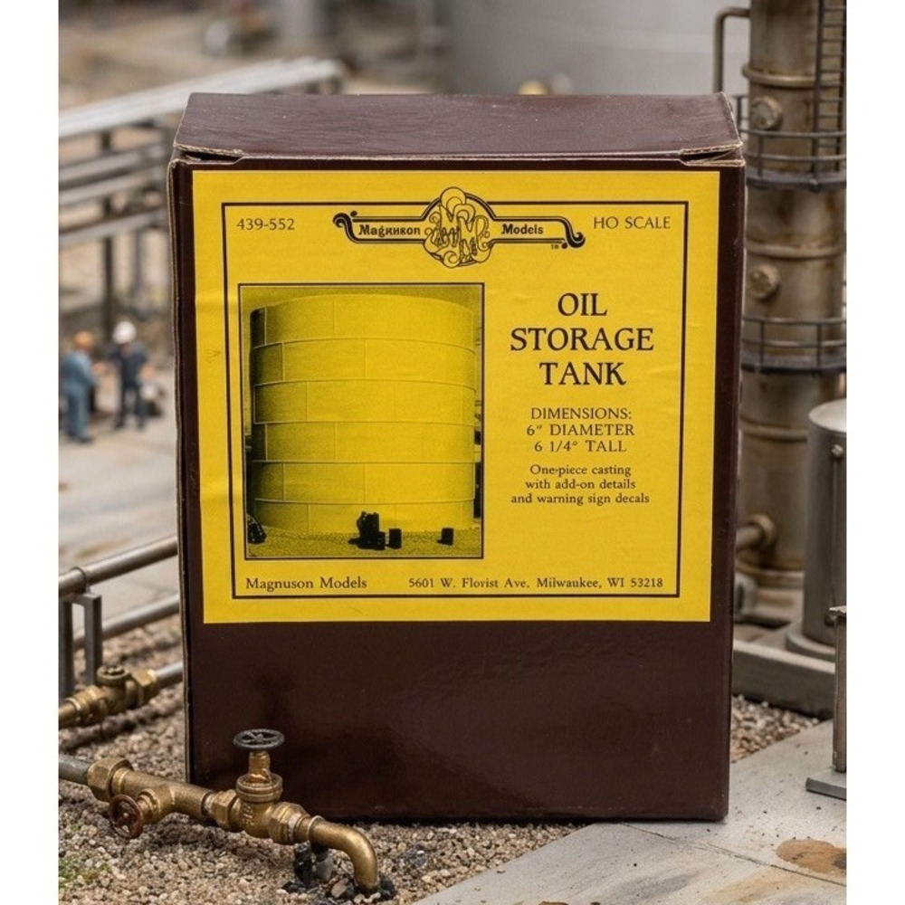 Magnuson Models 439-552 Oil Storage Tank HO Scale Kit New Unbuilt Complete